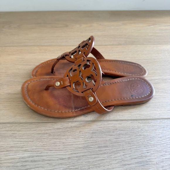 Tory Burch Metallic Brown Thong  Miller Sandals - Picture 5 of 7